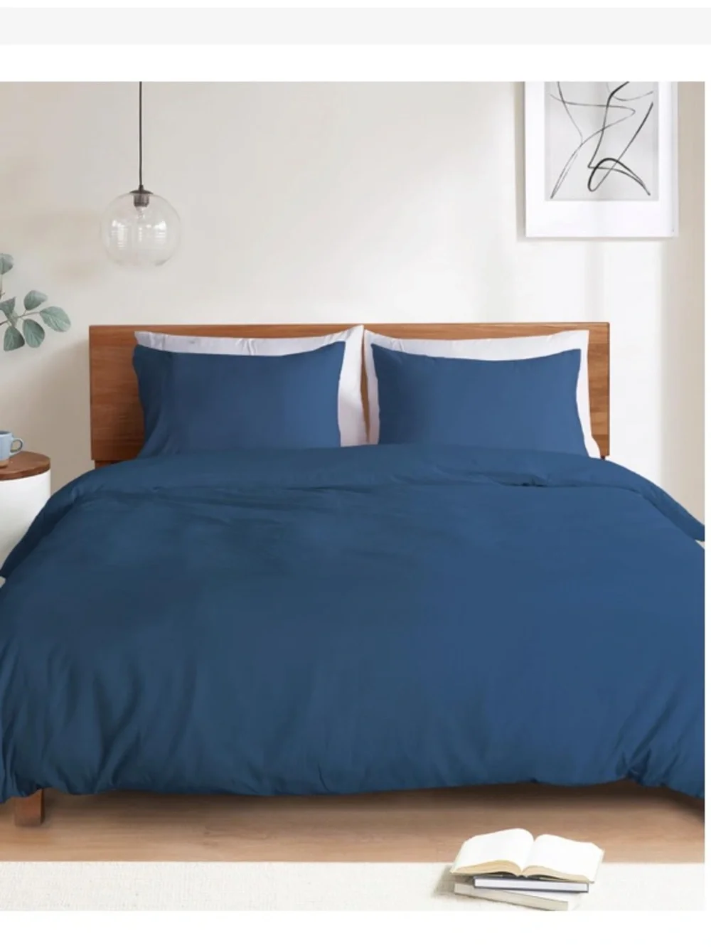 Navy Duvet Cover 3 pc. Set FULL SIZE